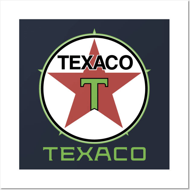 Texaco Vintage Sign Wall Art by Pittih